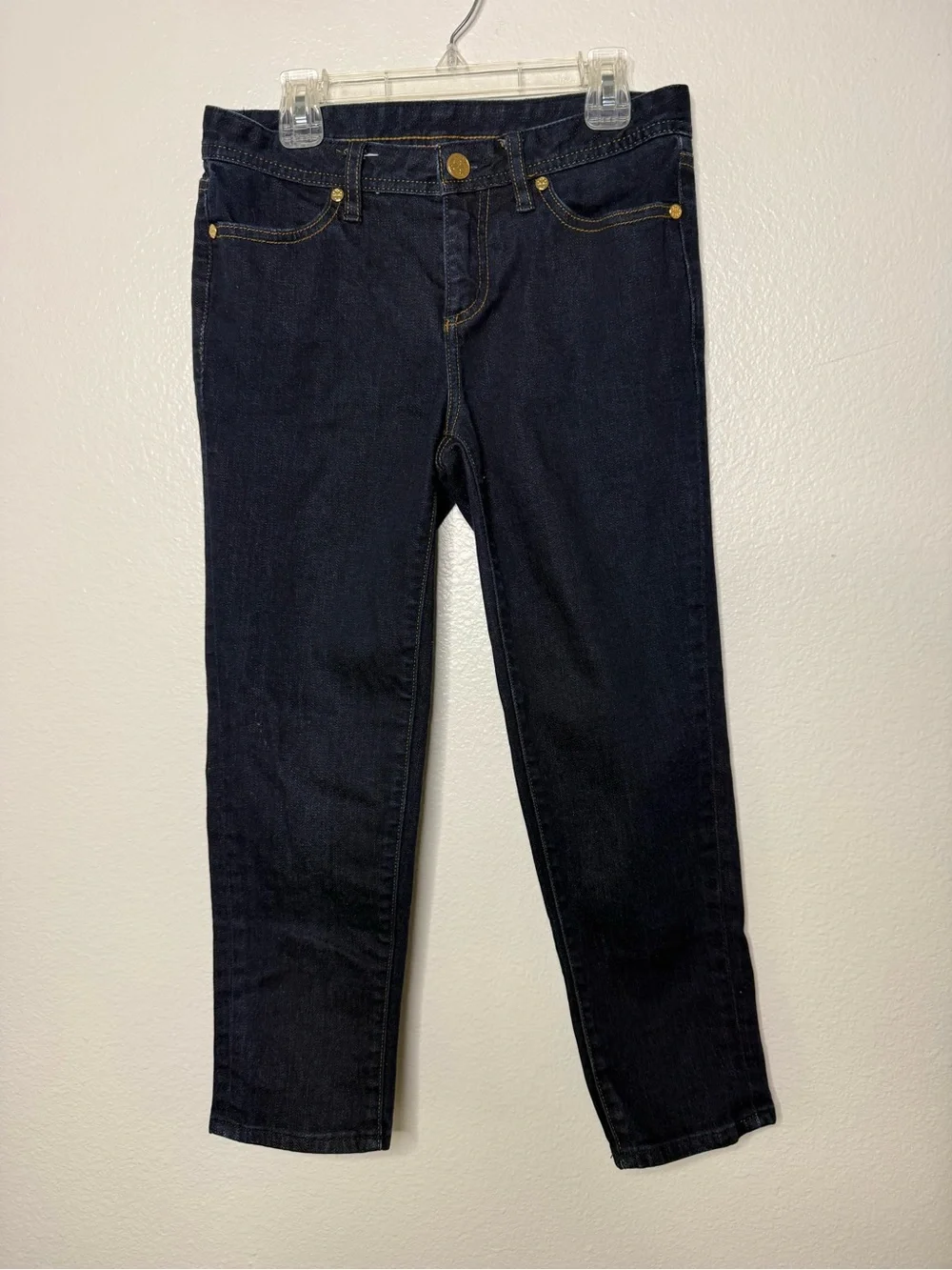 TORY BURCH Blue Denim Capri’s Excellent